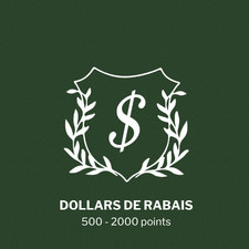 Dollars de rabais SOJA&CO.