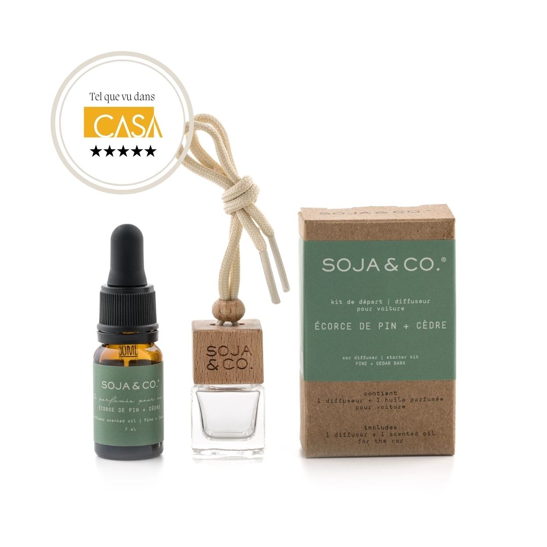 Diffuseur pour voiture | Écorce de pin + Cèdre - SOJA&CO.®
