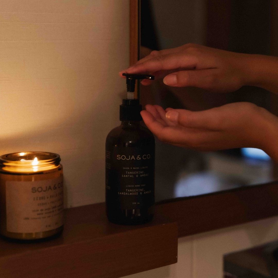 Savon à mains liquide | Tangerine, Santal & Ambre - SOJA&CO. ™