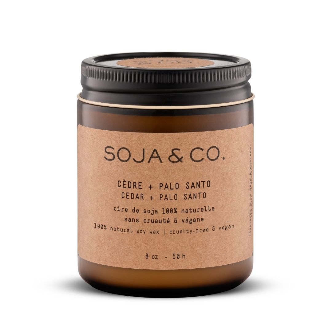 Bougie | Cèdre + Palo santo - SOJA&CO. ™