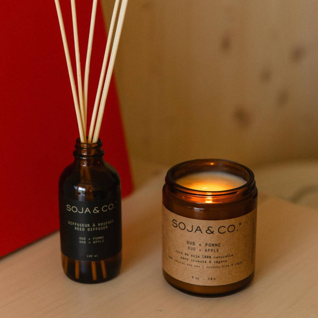 Diffuseur roseaux Oud + Pomme SOJA&CO.