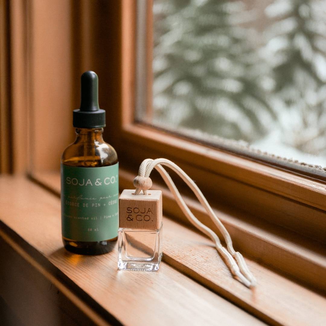 Diffuseur pour voiture | Écorce de pin + Cèdre - SOJA&CO. ™