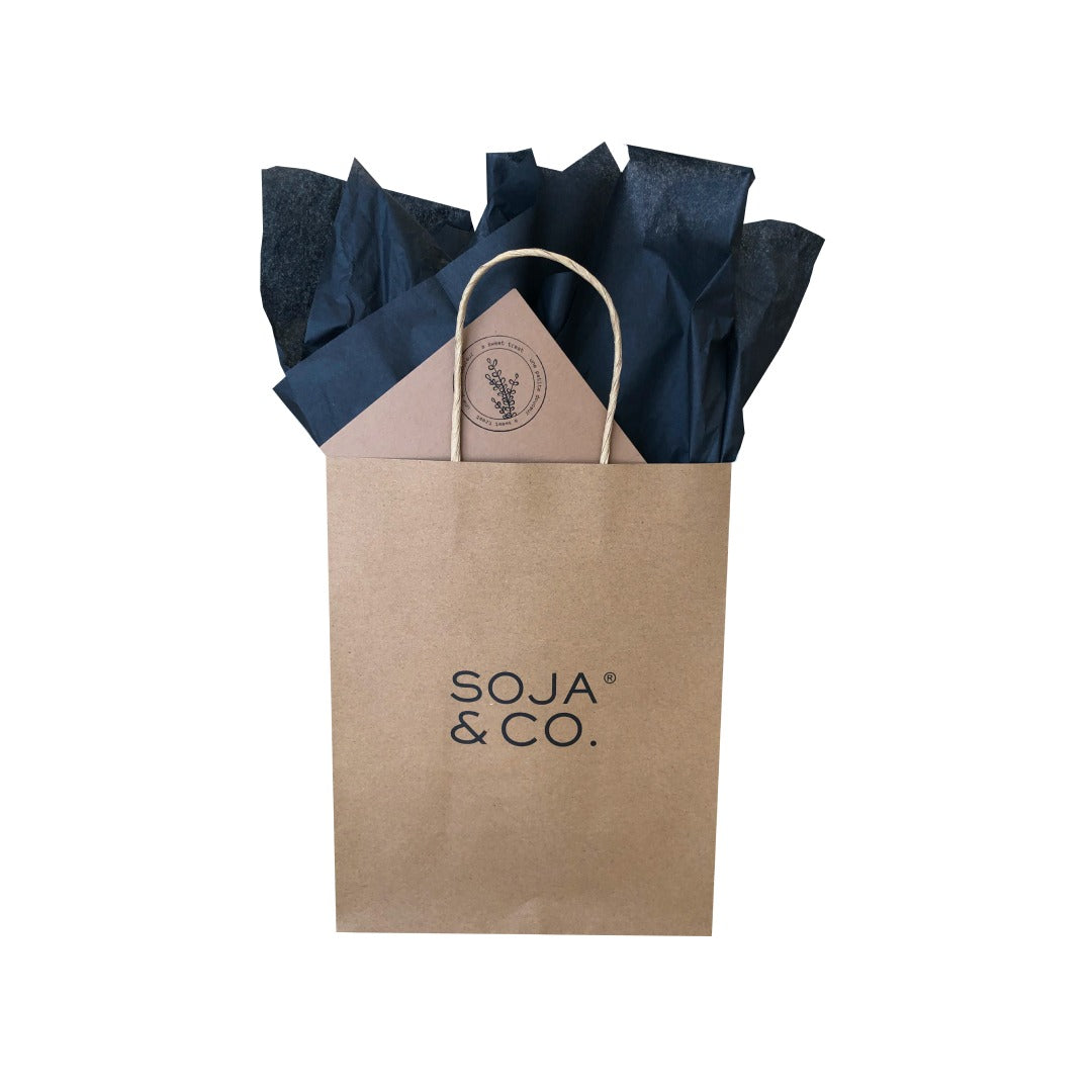 Emballage cadeau en carton SOJA&CO.