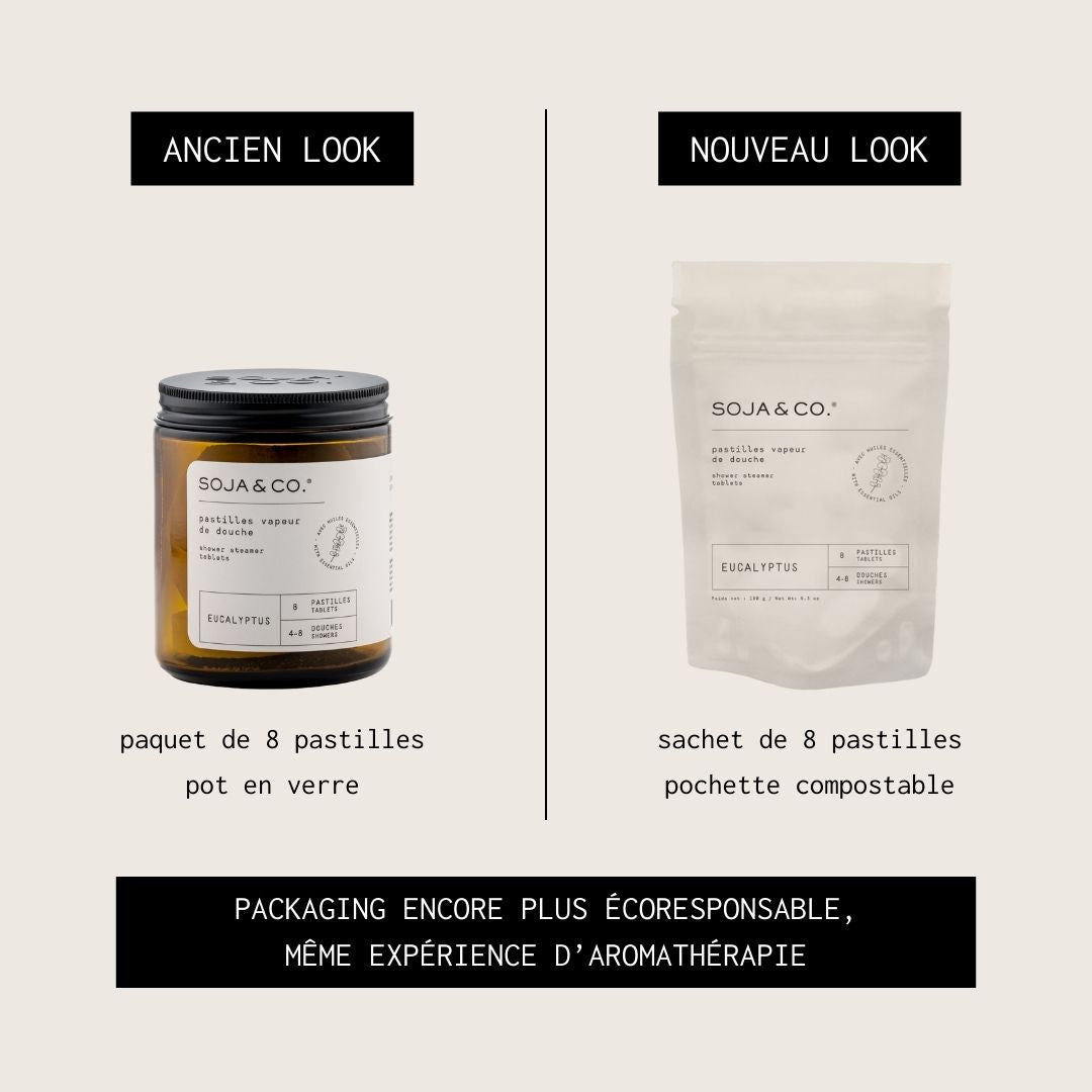 Pastilles vapeur de douche (sachet de 8) | Eucalyptus - SOJA&CO.®