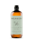 Savon vaisselle SOJA&CO. parfum oud et pomme, contenant ambré réutilisable