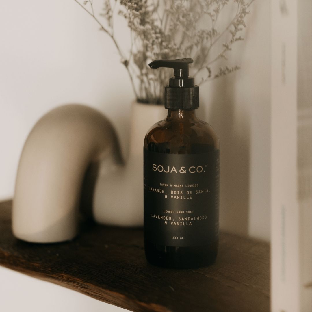 Savon à mains liquide 500 ml | Lavande, Bois de santal & Vanille - SOJA&CO.®