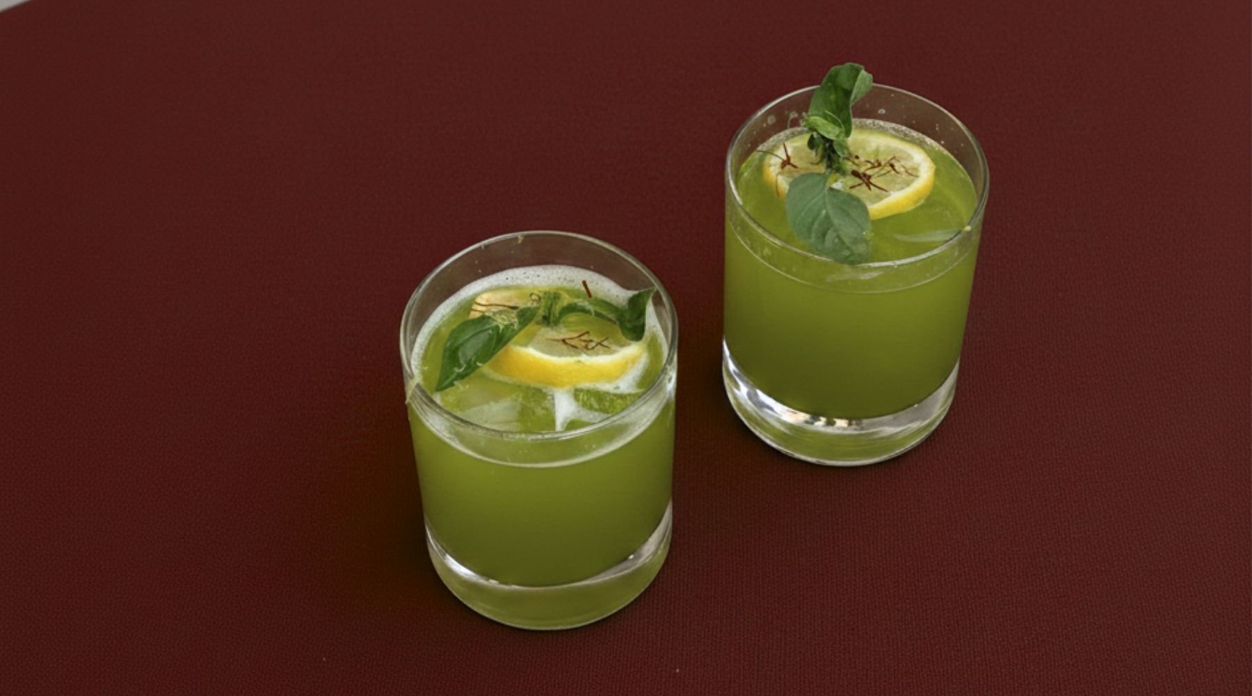 Cocktail Pin et Basilic