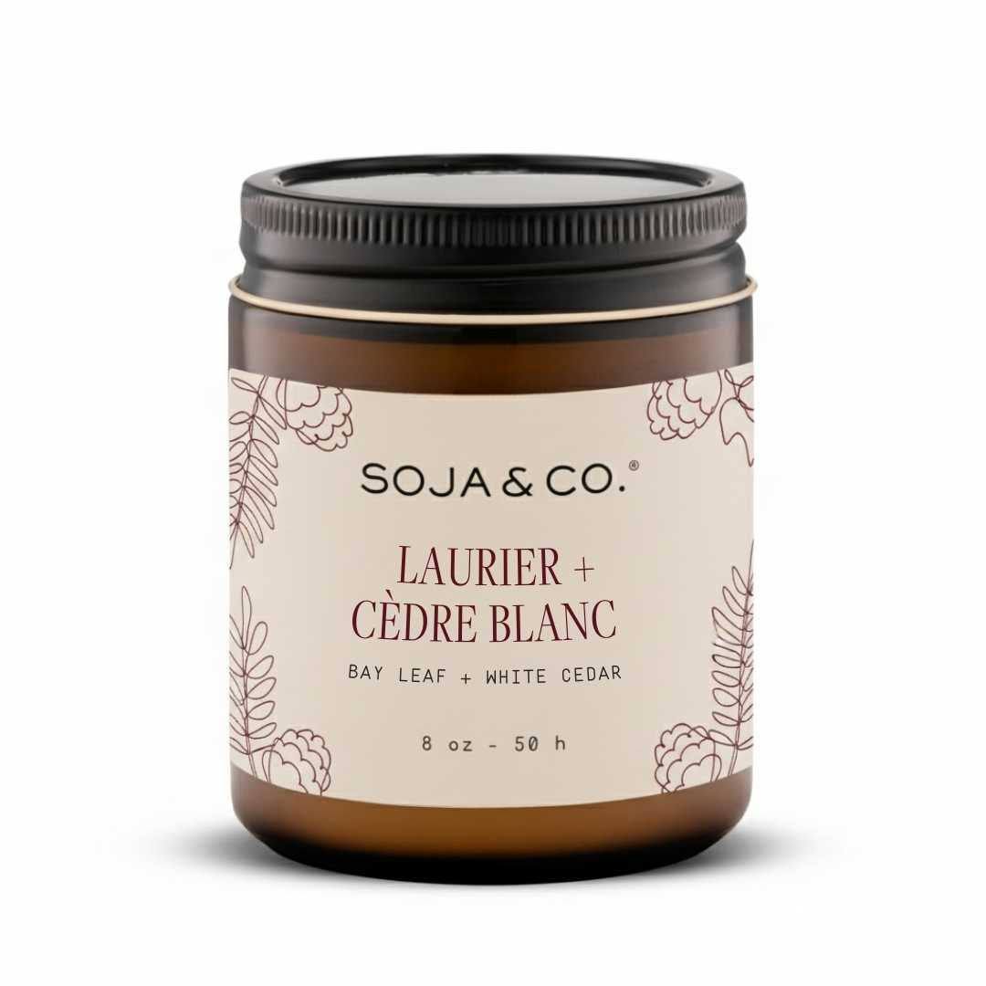 Bougie | Laurier + Cèdre blanc - SOJA&CO.®