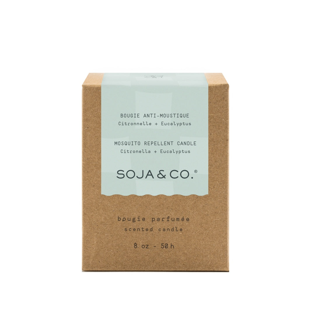 Boite Bougie Citronnelle Eucalyptus 8 oz SOJA&amp;CO.