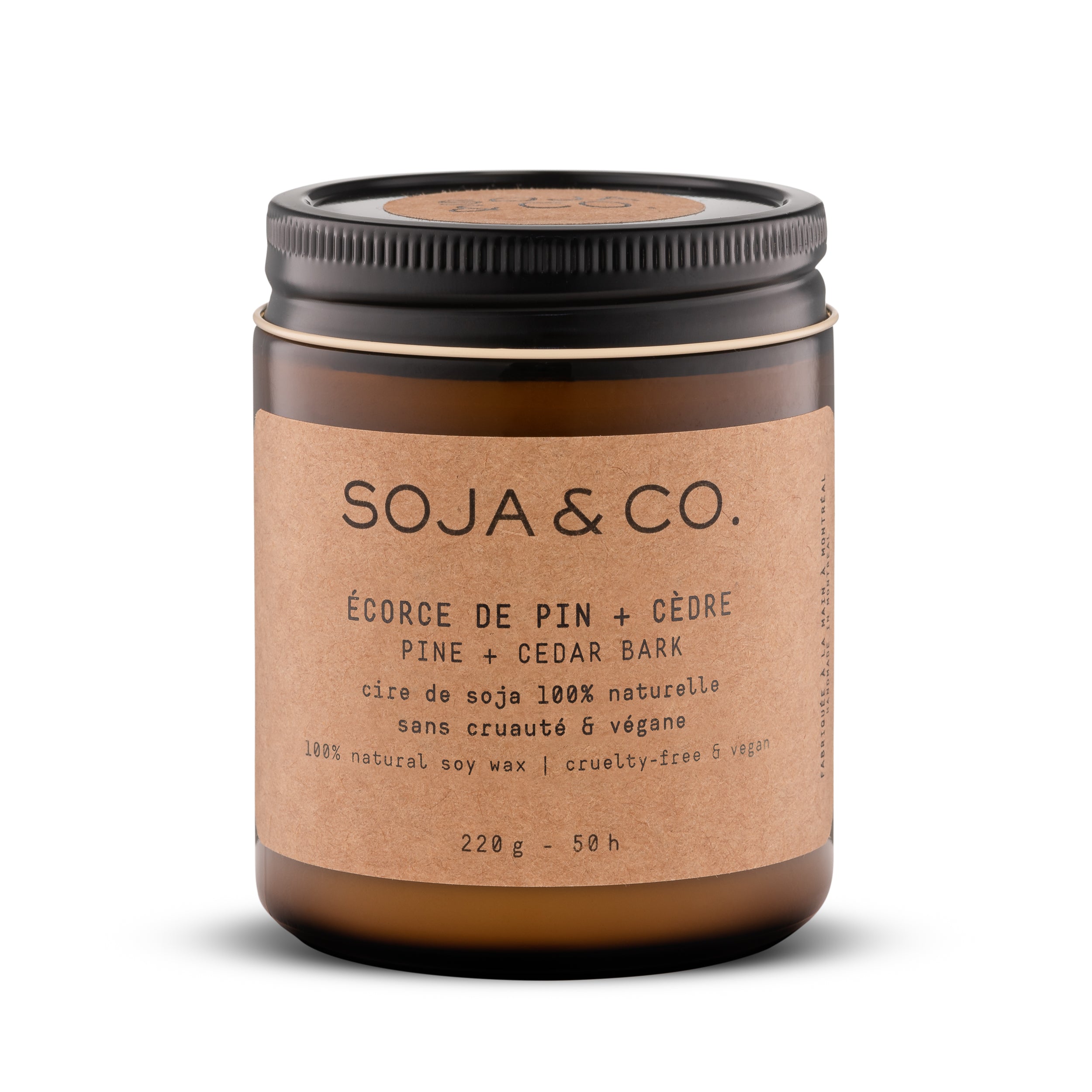 Démo bougie | Écorce de pin + Cèdre - SOJA&amp;CO. ™