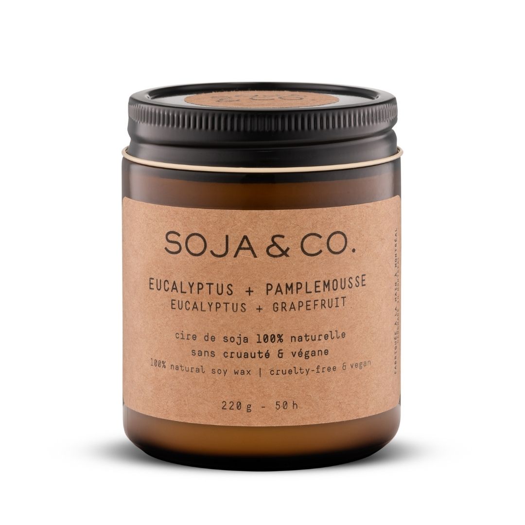 Démo bougie | Eucalyptus + Pamplemousse - SOJA&CO. ™