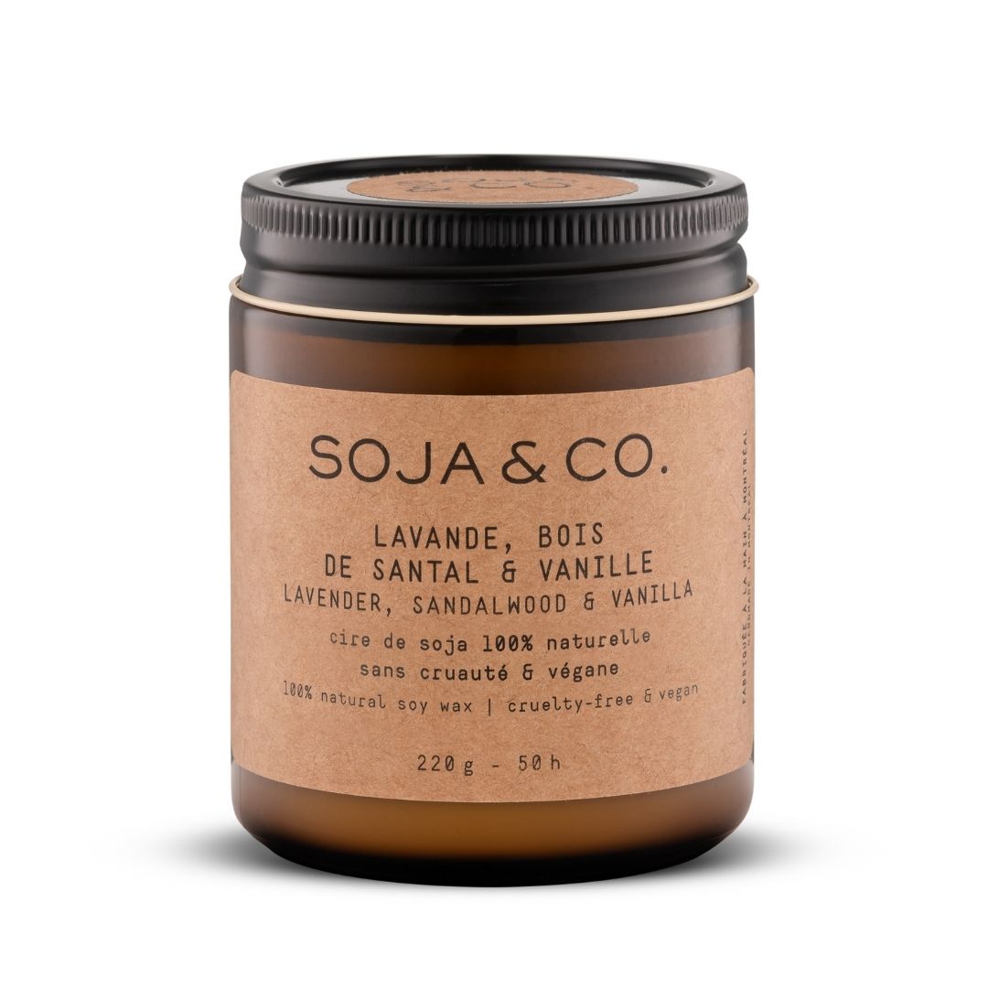 Démo bougie | Lavande, Bois de santal & Vanille - SOJA&CO. ™
