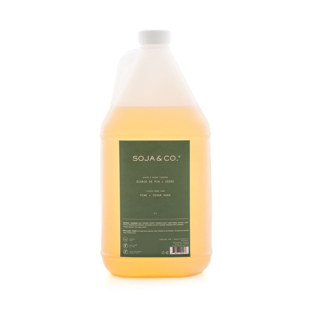Savon à mains liquide | Écorce de pin + Cèdre (Commercial) - SOJA&CO. ™