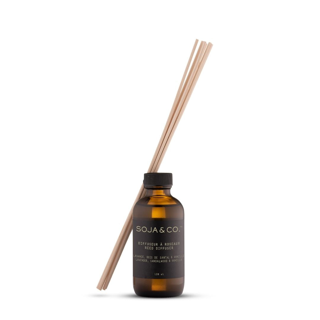 Diffuseur à roseaux | Lavande, Bois de santal & Vanille - SOJA&CO. ™