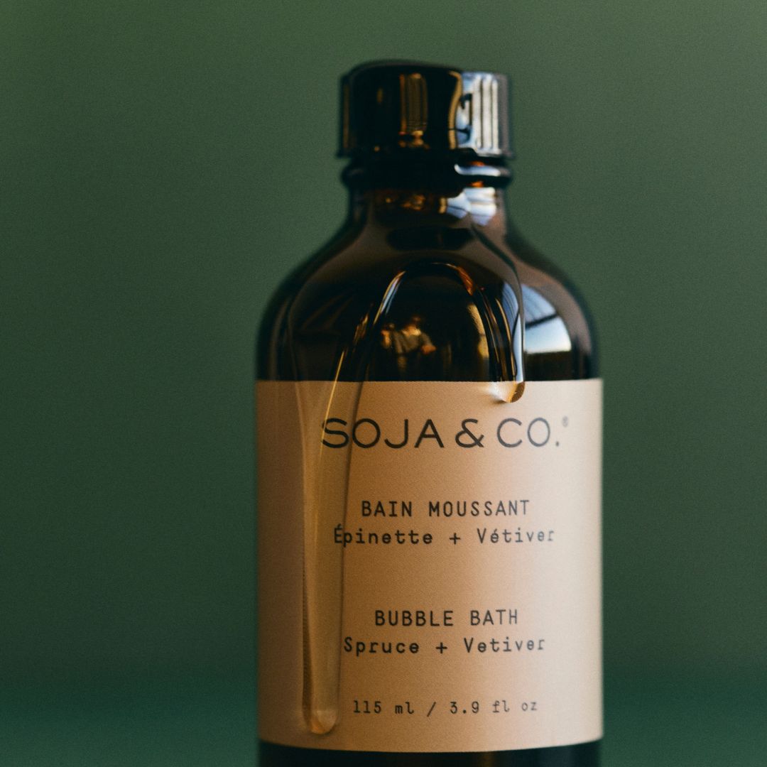 Bain moussant | Épinette + Vétiver - SOJA&CO.