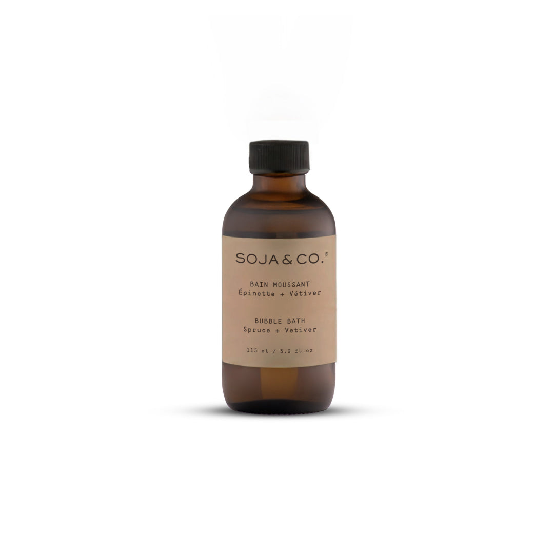 bain moussant 115 ml épinette + vétiver SOJA&CO.