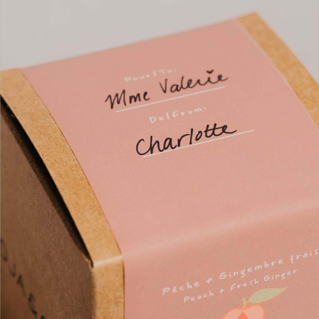 Bougie | Pêche + Gingembre frais - SOJA&CO.