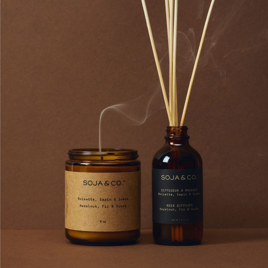 Diffuseur à roseaux | Noisette, Sapin & Suède - SOJA&CO.