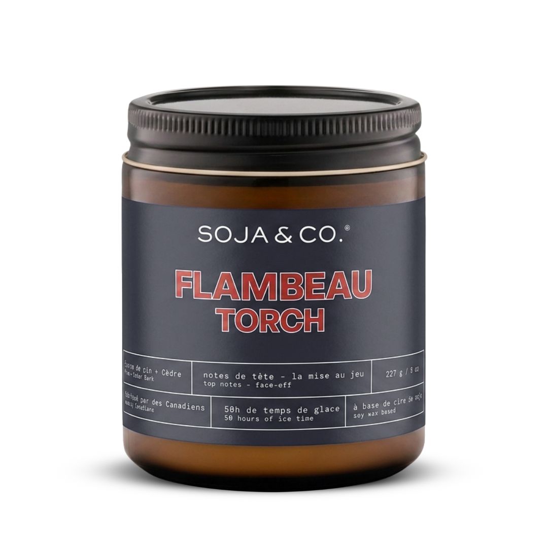 Bougie Flambeau | Écorce de pin + Cèdre - SOJA&amp;CO.