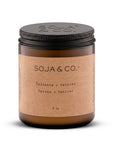 bougie 8 oz épinette + vétiver SOJA&CO.
