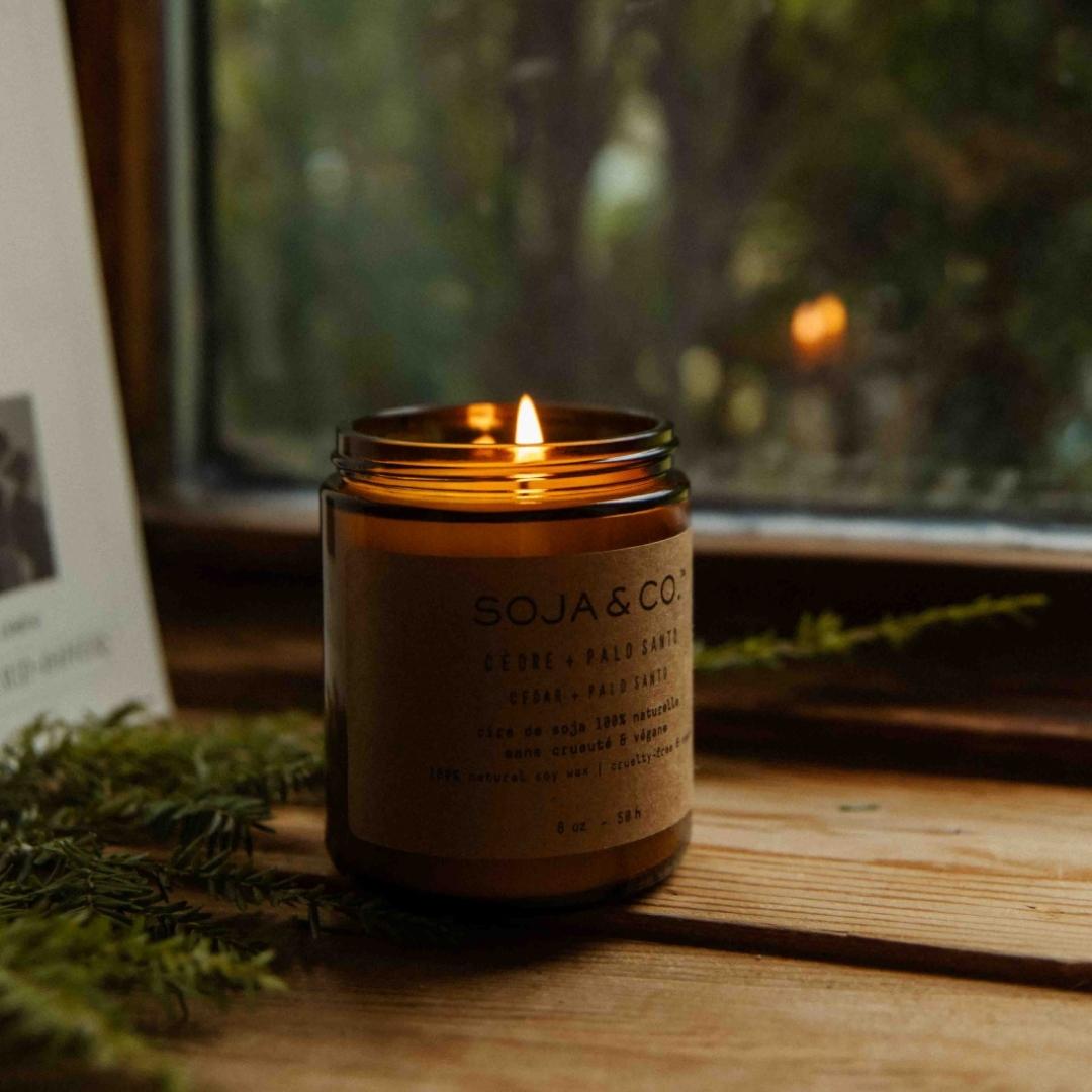 Bougie | Cèdre + Palo santo - SOJA&CO. ™