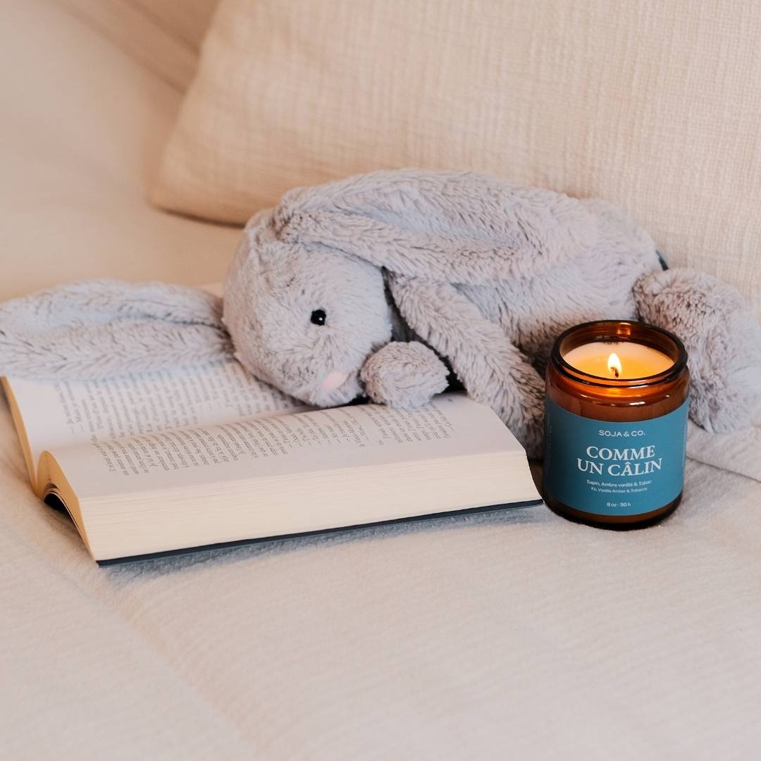 Bougie « comme un câlin » | Sapin, Ambre vanillé &amp; Tabac