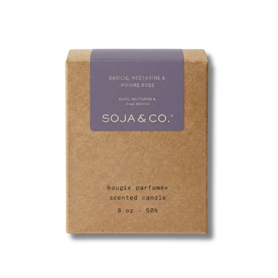Bougie | Basilic, Nectarine & Poivre rose - SOJA&CO.®