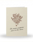 Carte de souhaits « Une pensée parfumée pour te dire merci » - SOJA&CO.®