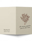 Carte de souhaits « Une pensée parfumée pour te dire merci » - SOJA&CO.®