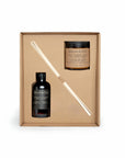 Coffret 2025 ambiance intérieur hiver SOJA&CO., pot ambré réutilisable