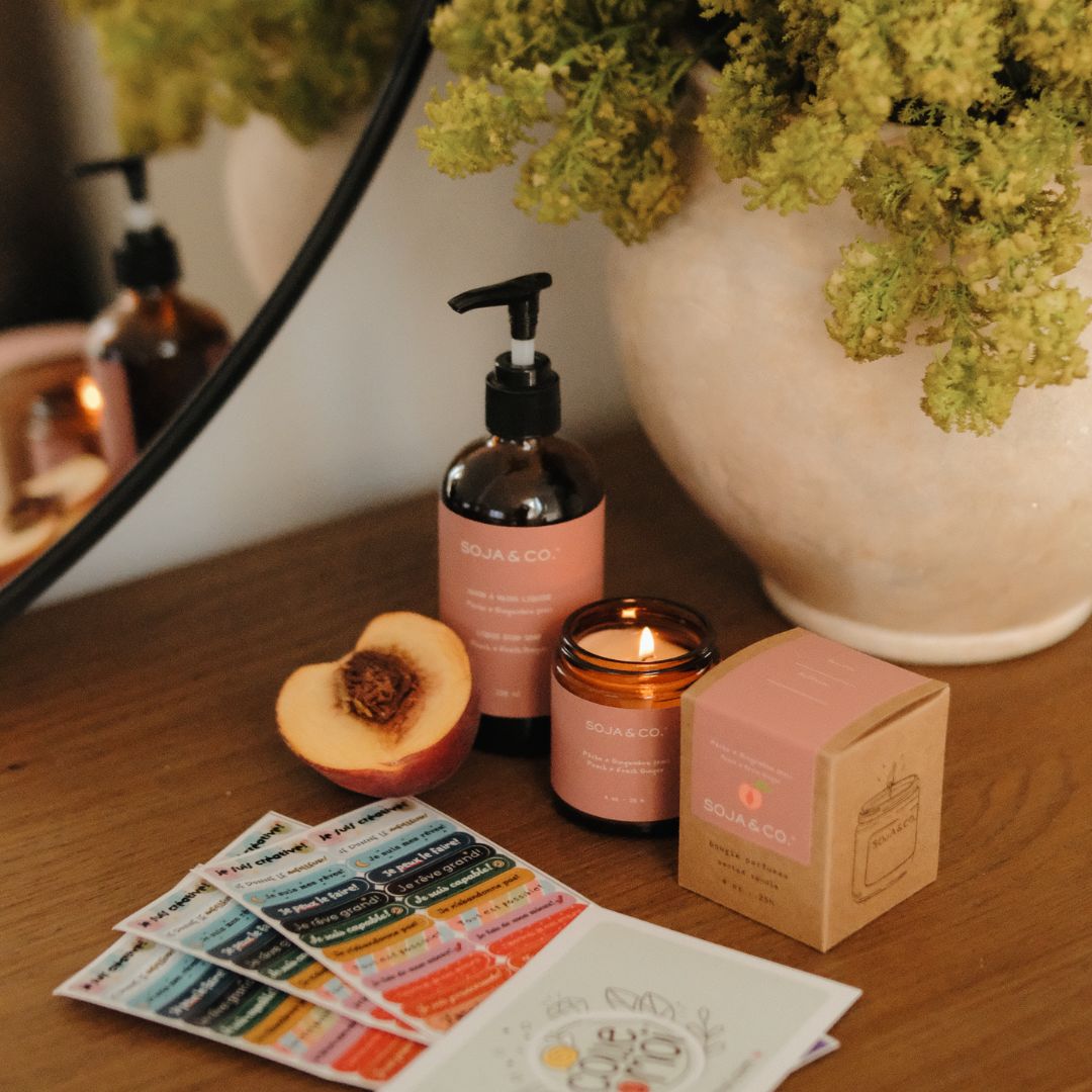 Ensemble complet | Pêche + Gingembre frais - SOJA&CO.