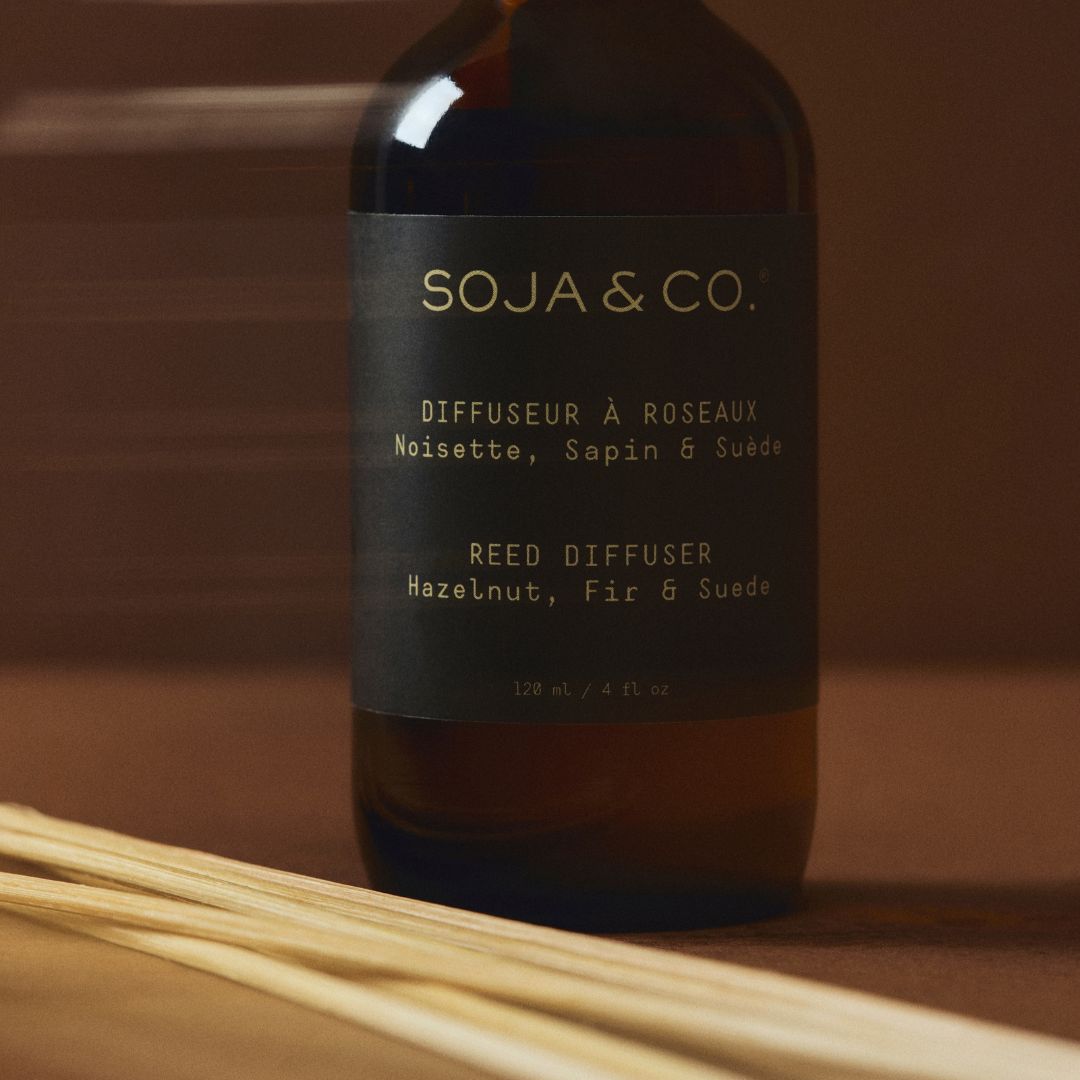 Diffuseur à roseaux | Noisette, Sapin &amp; Suède - SOJA&amp;CO.