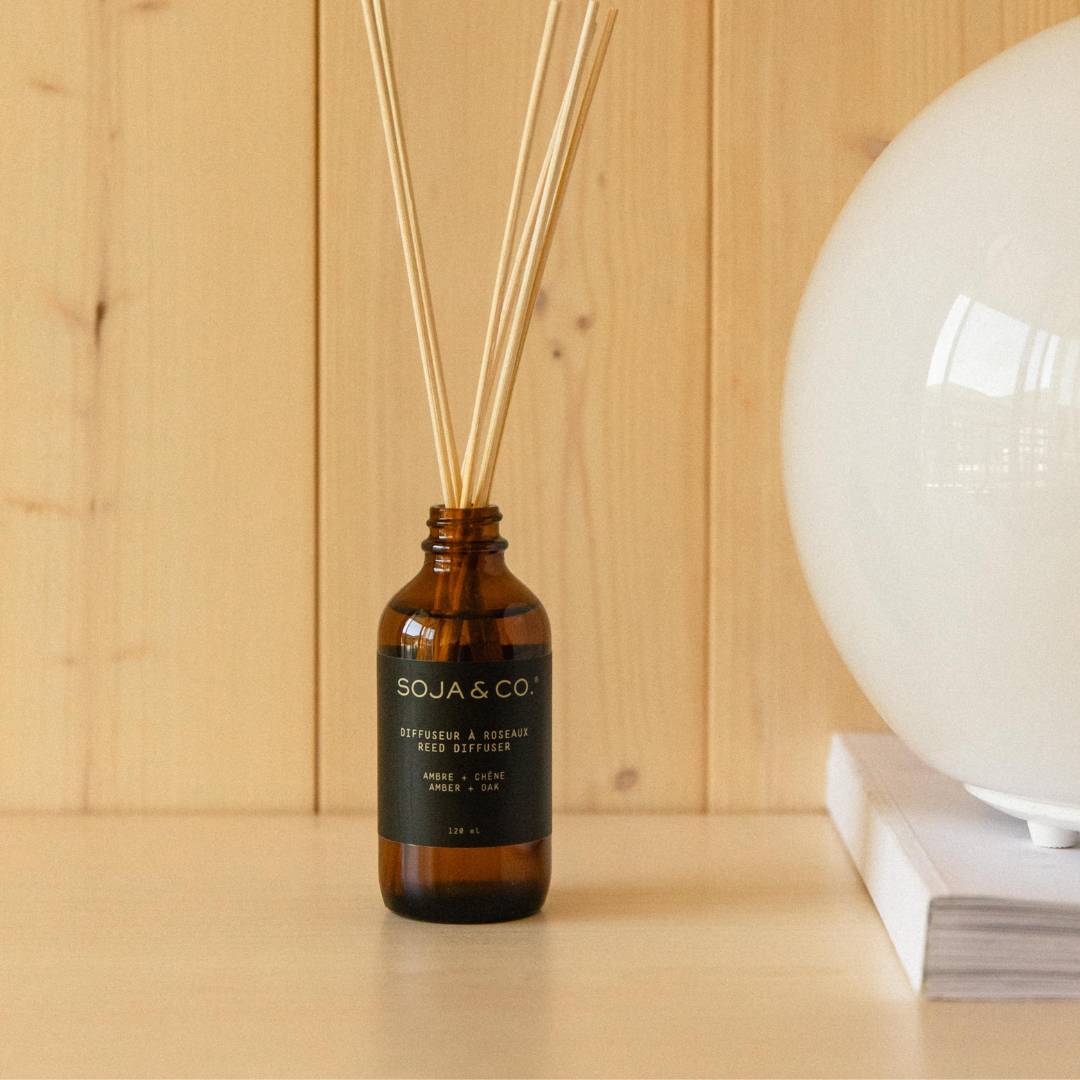 Diffuseur roseaux Ambre + Chene SOJAC&amp;CO.