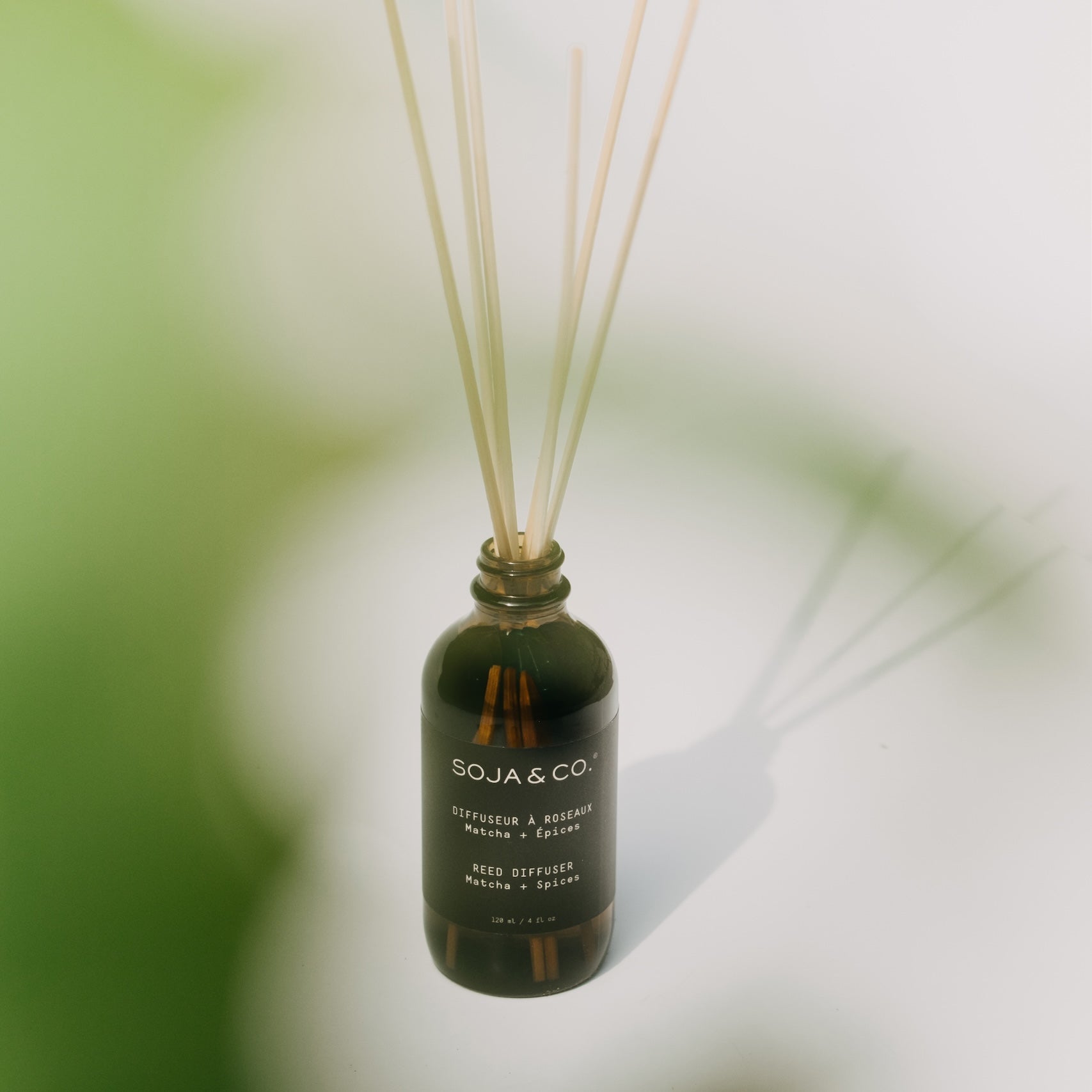 Diffuseur à roseaux Matcha + Épices - SOJA&amp;CO. 120 ml Lifestyle