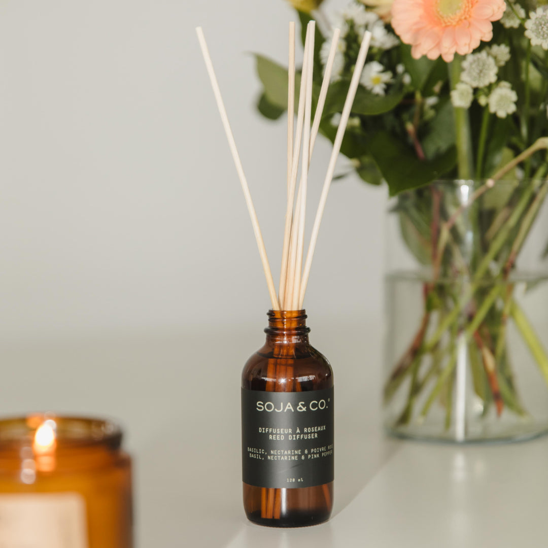 Reed Diffuser | Basil, Nectarine &amp; Pink Pepper