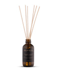 Diffuseur à roseaux SOJA&CO. bois de ho et citrouille, contenant ambré réutilisable