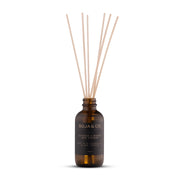 Diffuseur à roseaux SOJA&CO. bois de ho et citrouille, contenant ambré réutilisable