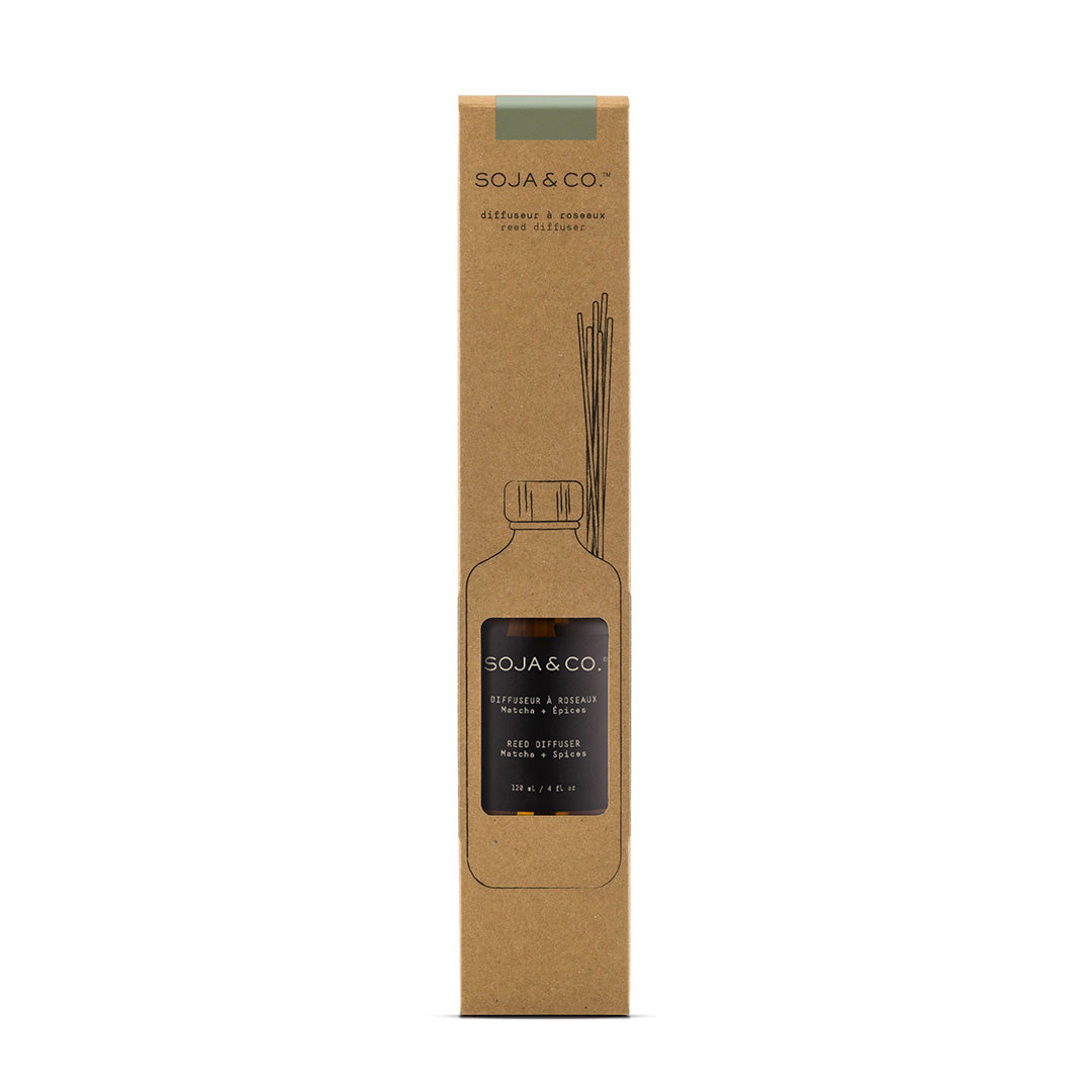 Boite diffuseur à roseaux Matcha &amp; Épices 120ml