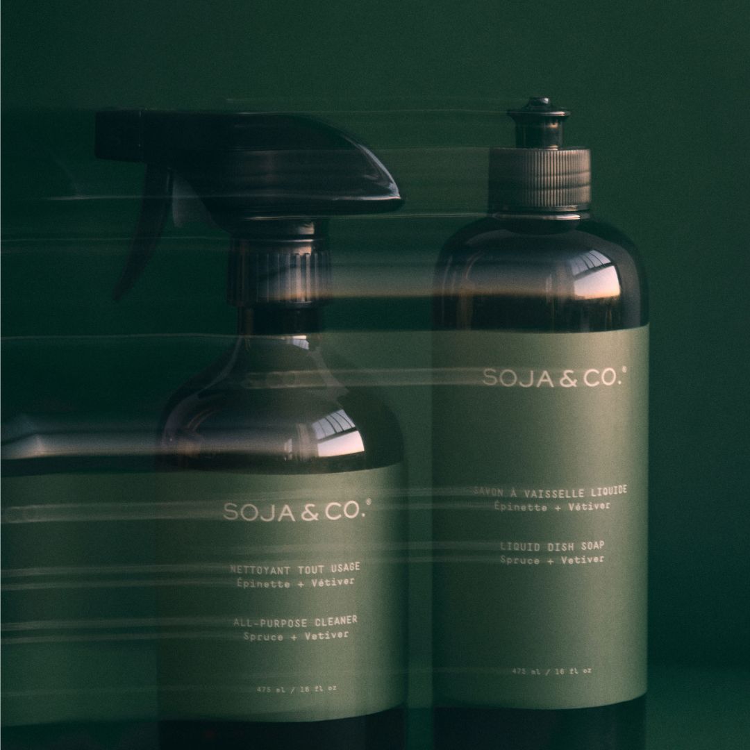 Savon à vaisselle liquide | Épinette + Vétiver - SOJA&amp;CO.