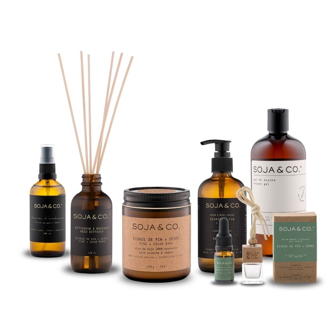 Gamme complète | Écorce de pin + Cèdre - SOJA&CO.®