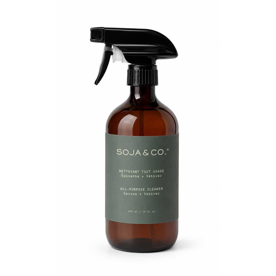 nettoyant tout usage 475 ml épinette + vétiver SOJA&amp;CO.