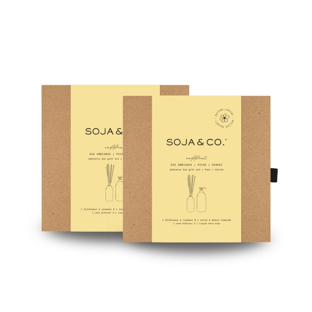 Ensemble duo ambiance | Poire + Hinoki - SOJA&CO.®