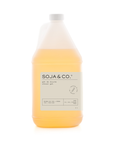 Recharge gel douche naturel SOJA&CO., contenant ambré réutilisable, format 4 L