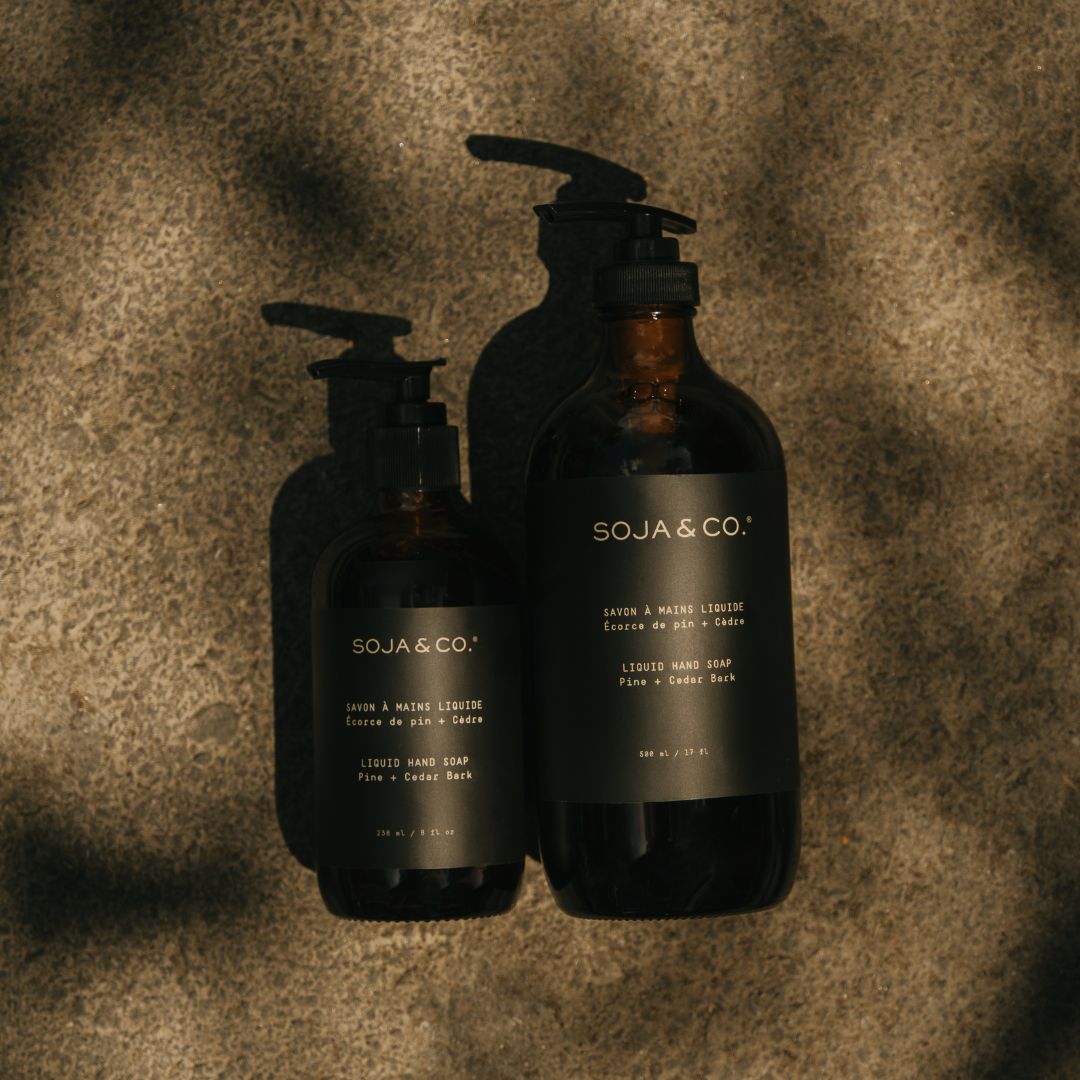 Liquid Hand Soap | Pine + Cedar Bark | SOJA&CO.