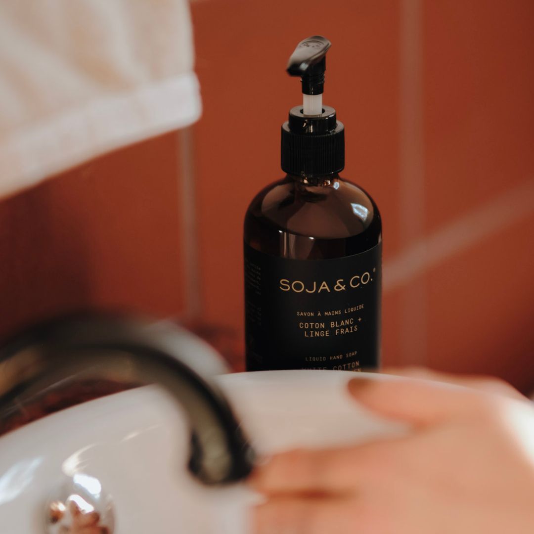 Savon à mains liquide | Coton blanc + Linge frais - SOJA&CO.®