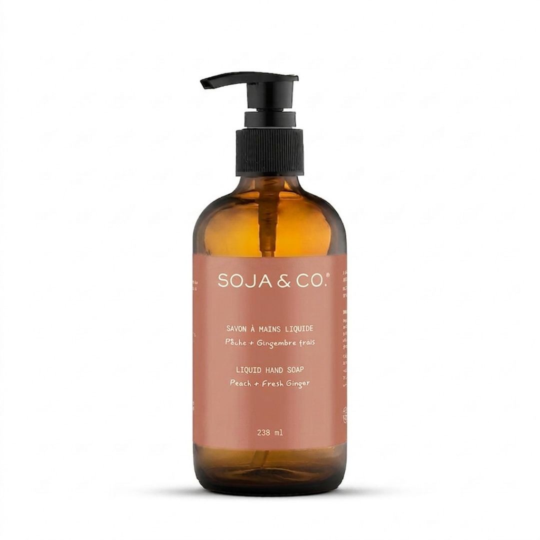 Savon à mains liquide | Pêche + Gingembre frais - SOJA&CO.