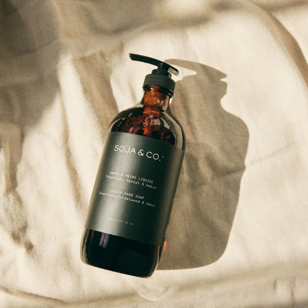 Savon à mains liquide 500 ml | Tangerine, Santal &amp; Ambre