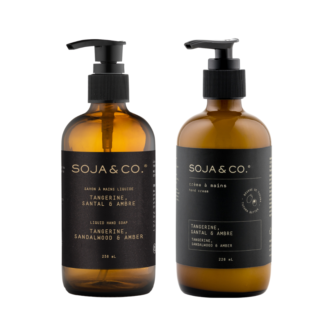 Duo soins des mains | Tangerine, Santal &amp; Ambre