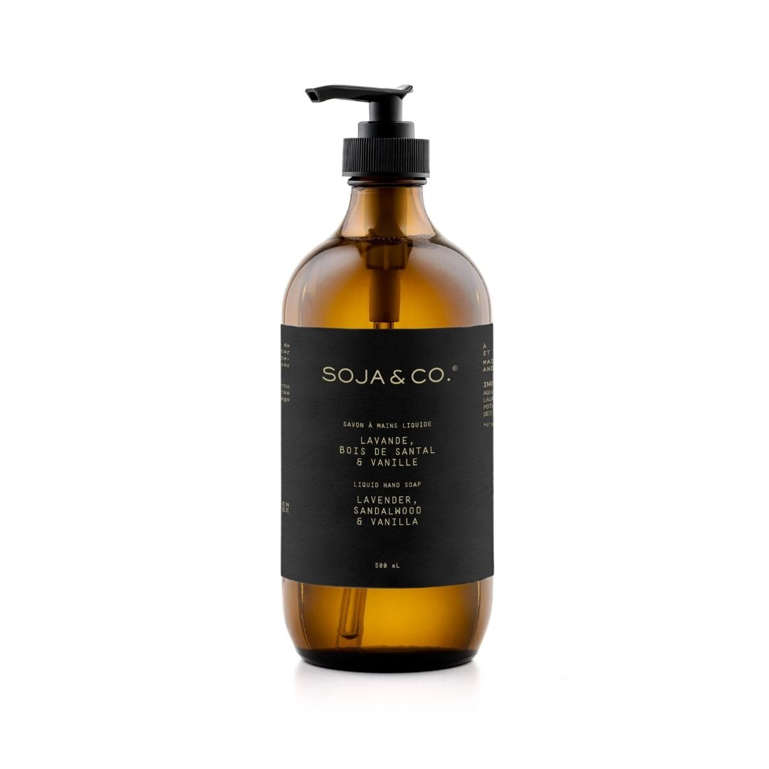 Savon à mains liquide | Lavande, Bois de santal & Vanille - SOJA&CO. ™