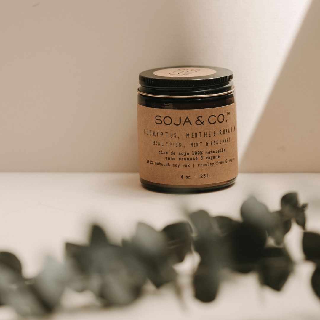 Bougie | Eucalyptus, Menthe & Romarin - SOJA&CO. ™